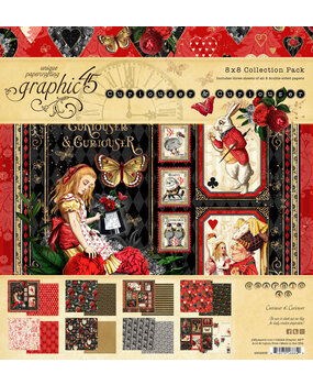 Graphic 45 Curiouser & Curiouser 8x8 Inch Collection Pack (4502936) Graphic 45 Curiouser & Curiouser 8x8 Inch Collection Pack (4502936)