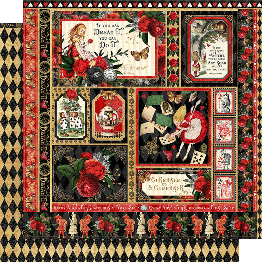 Graphic 45 Curiouser & Curiouser 8x8 Inch Collection Pack (4502936) Graphic 45 Curiouser & Curiouser 8x8 Inch Collection Pack (4502936)