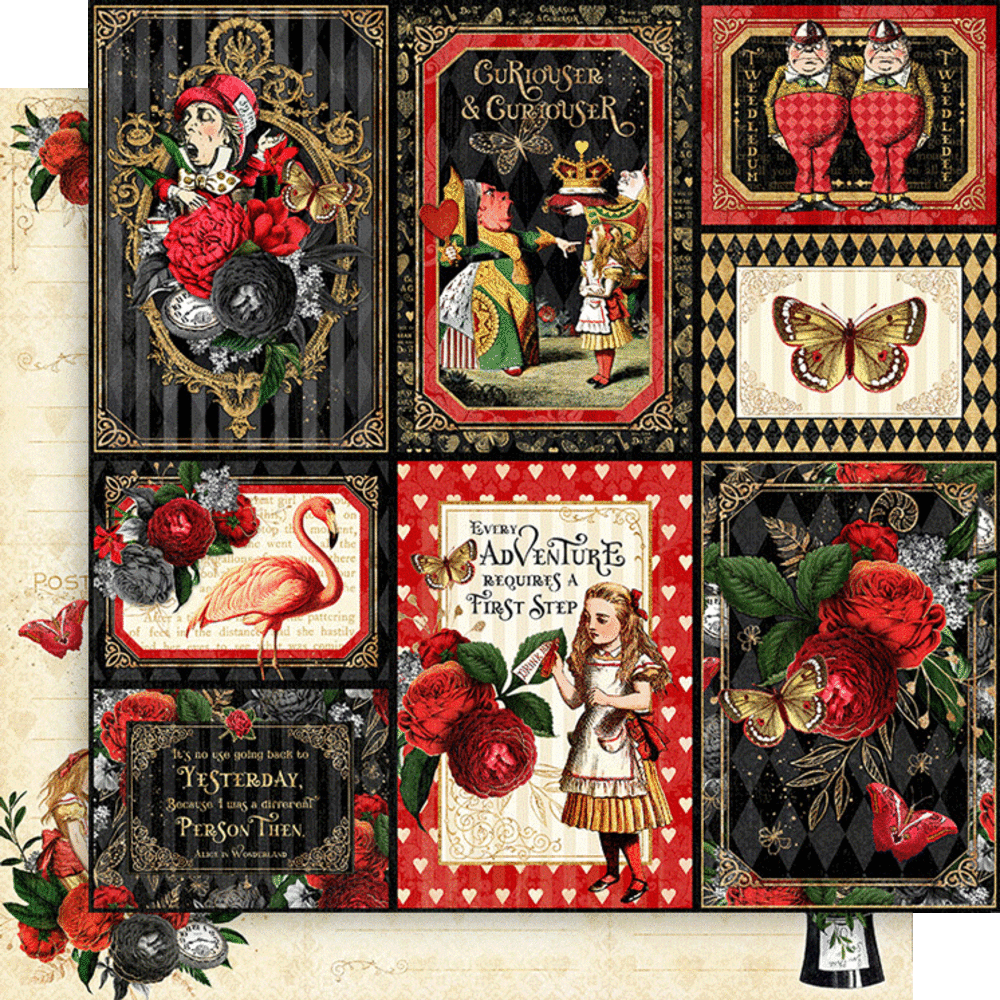 Graphic 45 Curiouser & Curiouser 8x8 Inch Collection Pack (4502936) Graphic 45 Curiouser & Curiouser 8x8 Inch Collection Pack (4502936)