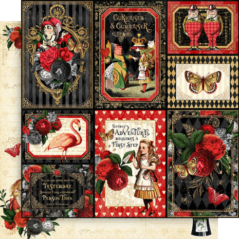 Graphic 45 Curiouser & Curiouser 8x8 Inch Collection Pack (4502936)