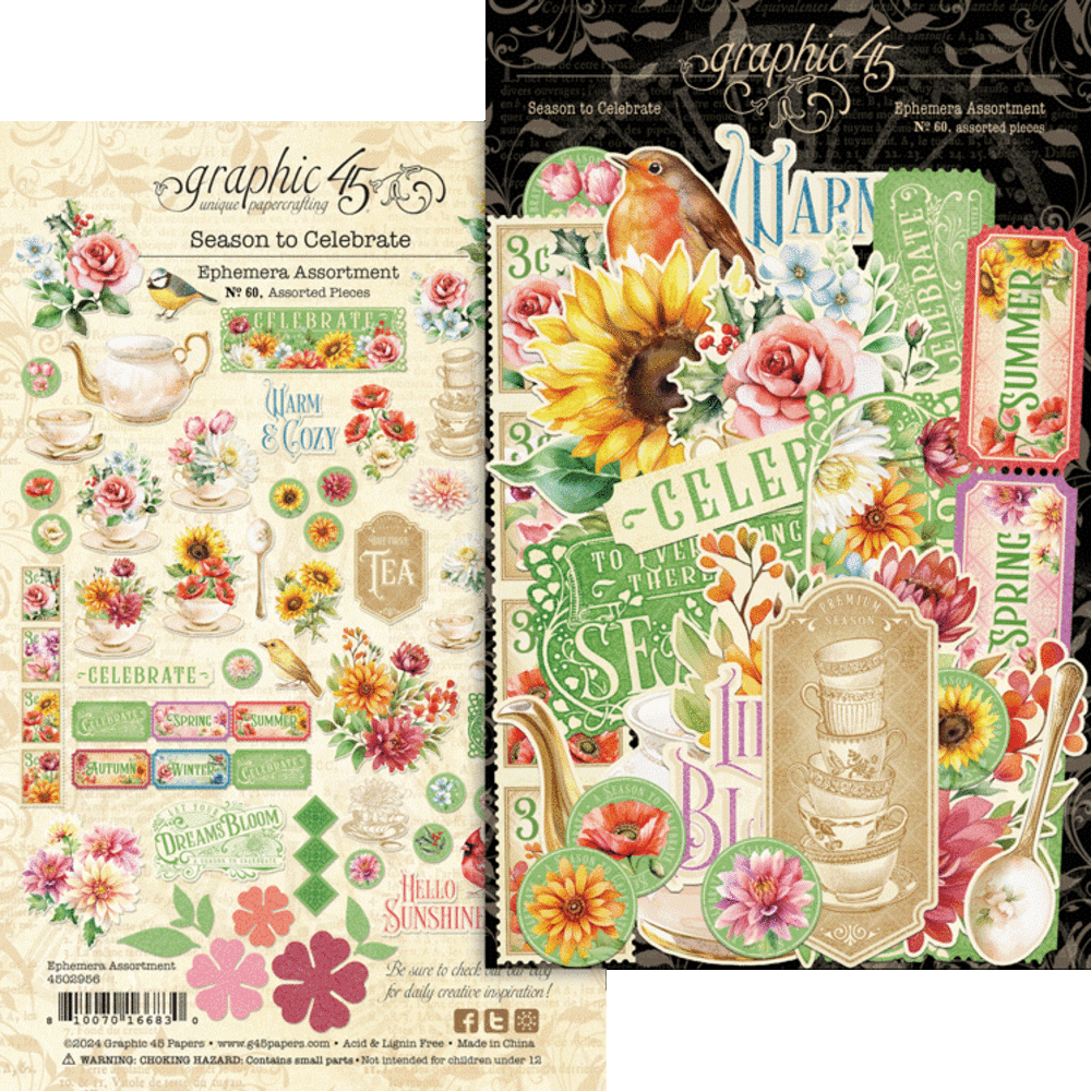 Graphic 45 Season to Celebrate Ephemera Set (4502956)