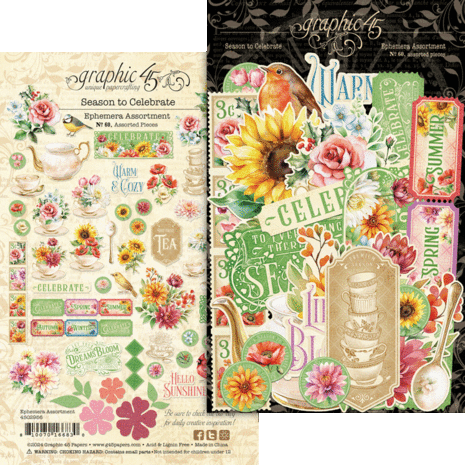 Graphic 45 Season to Celebrate Ephemera Set (4502956)