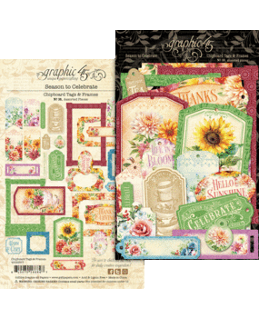 Graphic 45 Season to Celebrate Chipboard Tags & Frames (4502957) Graphic 45 Season to Celebrate Chipboard Tags & Frames (4502957)