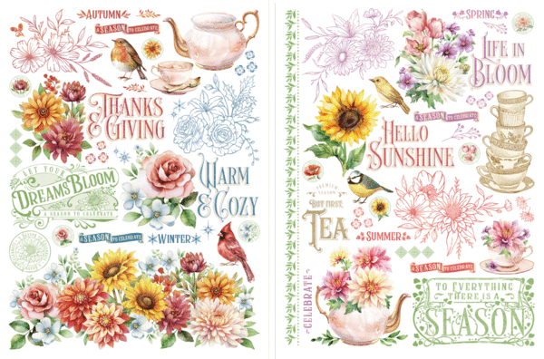 Graphic 45 Season to Celebrate Rub-On Transfers (4502958)