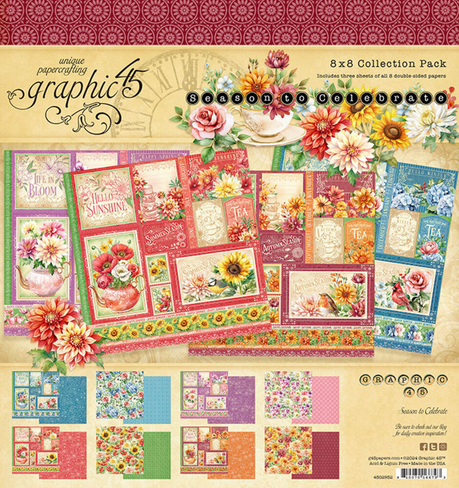 Graphic 45 Season to Celebrate Complete Collection Package Graphic 45 Season to Celebrate Complete Collection Package