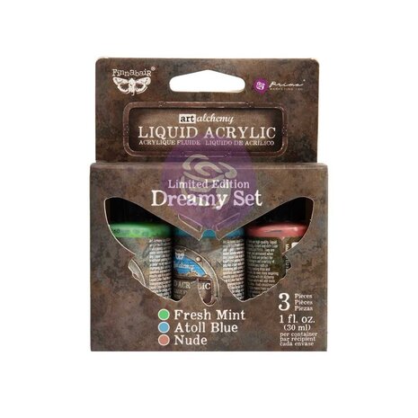 Prima Marketing Inc Finnabair Limited Edition Liquid Acrylic Paint Set Dreamy (969943)