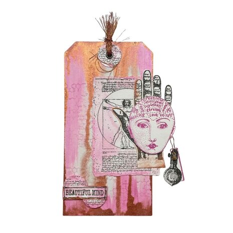 IndigoBlu Beautiful Mind A5 Rubber Stamp (IND0105) IndigoBlu Beautiful Mind A5 Rubber Stamp (IND0105)