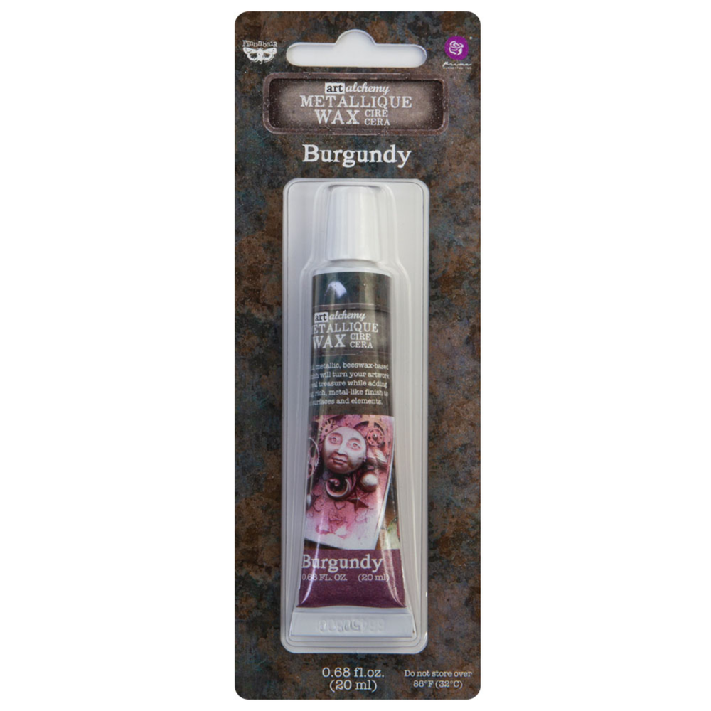 Prima Marketing Inc Finnabair Art Alchemy Metallique Wax Burgundy (968373)