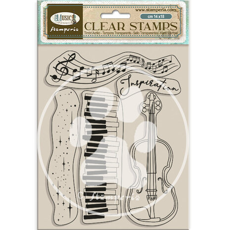Stamperia Music Clear Stamps Violin (WTK204) Stamperia Music Clear Stamps Violin (WTK204)