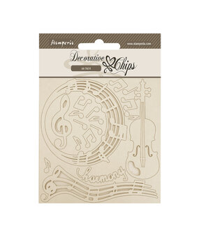Stamperia Music Decorative Chips (SCB245) Stamperia Music Decorative Chips (SCB245)