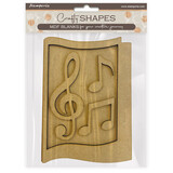 Stamperia Music MDF Crafty Shapes Blanks Notes (KLSM31)
