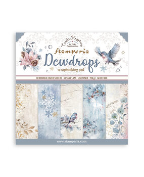 Stamperia Create Happiness Dewdrops 12x12 Inch Paper Pack (SBBL163) Stamperia Create Happiness Dewdrops 12x12 Inch Paper Pack (SBBL163)