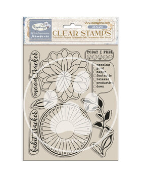 Stamperia Create Happiness Dewdrops Clear Stamps Habit Tracker (WTK205) Stamperia Create Happiness Dewdrops Clear Stamps Habit Tracker (WTK205)