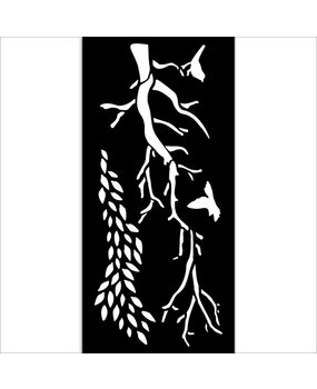 Stamperia Create Happiness Dewdrops Thick Stencil 12x25cm Branches (KSTDL106) Stamperia Create Happiness Dewdrops Thick Stencil 12x25cm Branches (KSTDL106)