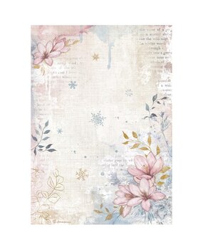 Stamperia Create Happiness Dewdrops A4 Rice Paper Flower Corner (DFSA4970) Stamperia Create Happiness Dewdrops A4 Rice Paper Flower Corner (DFSA4970)