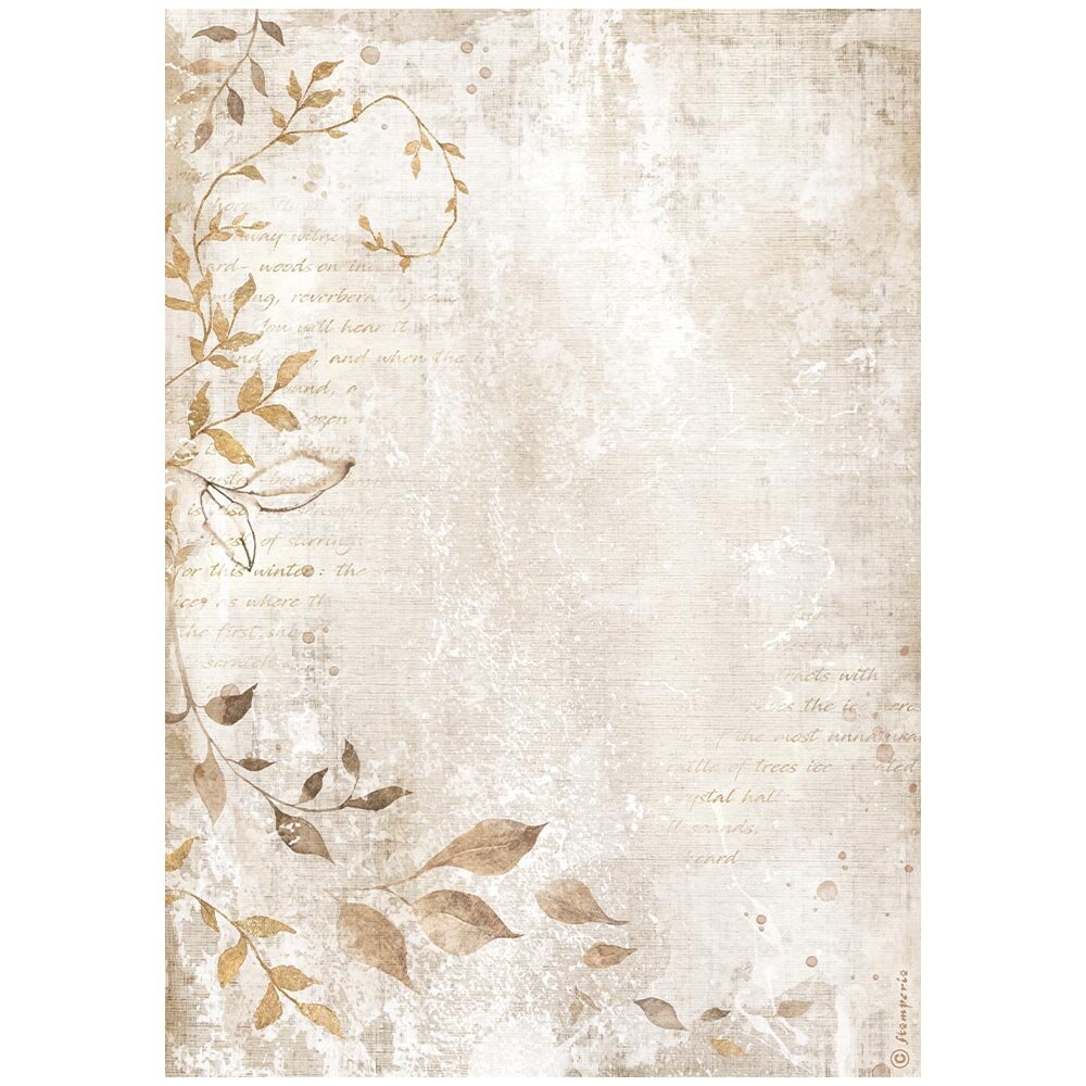 Stamperia Create Happiness Dewdrops A4 Rice Paper Leaves (DFSA4971)