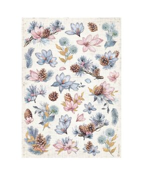 Stamperia Create Happiness Dewdrops A4 Rice Paper Pinecones And Flowers (DFSA4974) Stamperia Create Happiness Dewdrops A4 Rice Paper Pinecones And Flowers (DFSA4974)