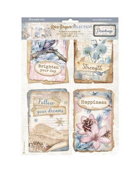 Stamperia Create Happiness Dewdrops A4 Rice Paper Selection (DFSA4XDD) Stamperia Create Happiness Dewdrops A4 Rice Paper Selection (DFSA4XDD)