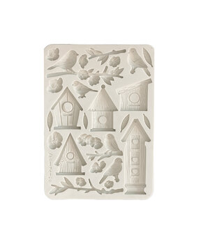 Stamperia Create Happiness Dewdrops Silicon Mould A5 Nests And Birds (KACMA546) Stamperia Create Happiness Dewdrops Silicon Mould A5 Nests And Birds (KACMA546)