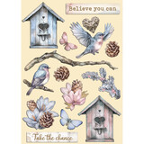 Stamperia Create Happiness Dewdrops Wooden Shapes A5 (KLSP176)