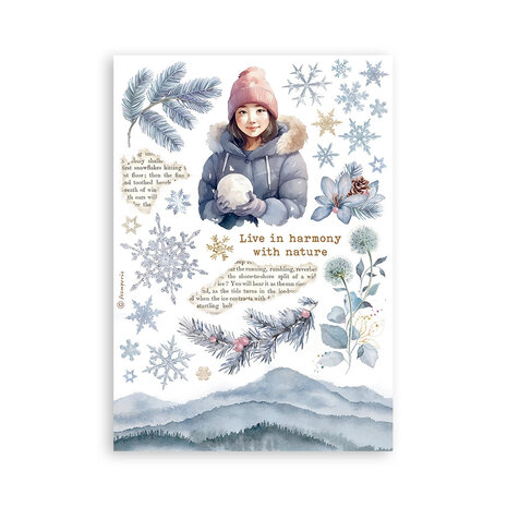 Stamperia Create Happiness Dewdrops A5 Washi Pad (SBW13)