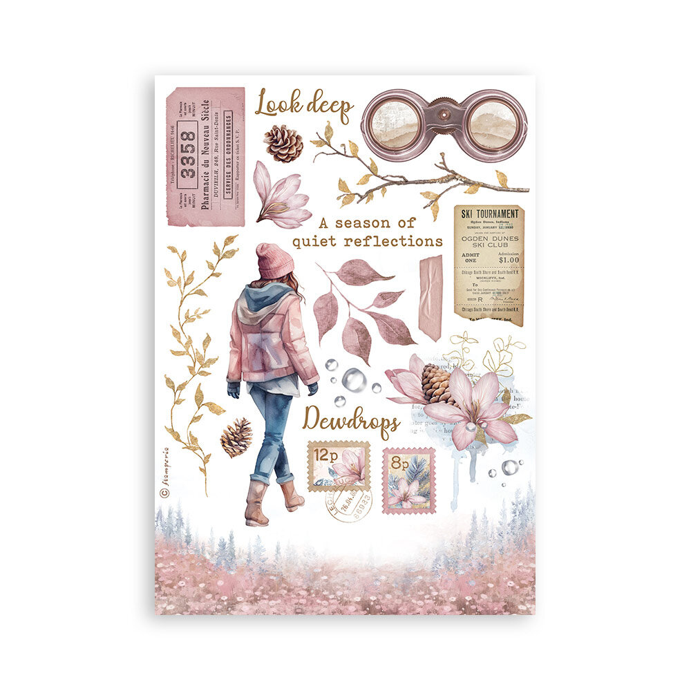 Stamperia Create Happiness Dewdrops A5 Washi Pad (SBW13)