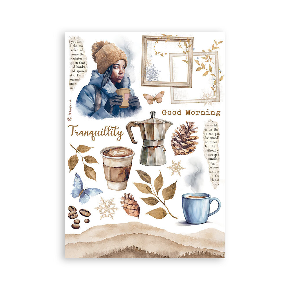 Stamperia Create Happiness Dewdrops A5 Washi Pad (SBW13)