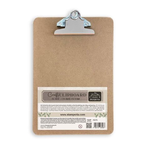 Stamperia Create Happiness 6x9 Inch Crafty Clipboard (KSLTG) Stamperia Create Happiness 6x9 Inch Crafty Clipboard (KSLTG)