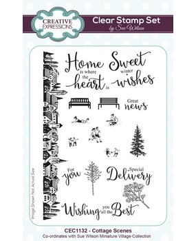 Creative Expressions Sue Wilson Clear Stamp A6 Cottage Scenes (CEC1132) Creative Expressions Sue Wilson Clear Stamp A6 Cottage Scenes (CEC1132)