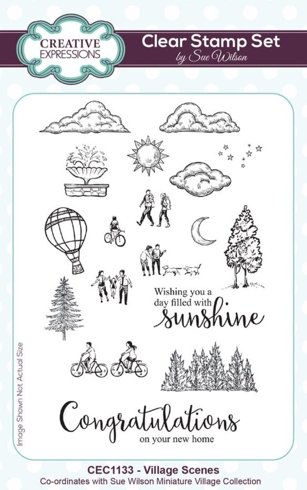 Creative Expressions Sue Wilson Clear Stamp A6 Village Scenes (CEC1133) Creative Expressions Sue Wilson Clear Stamp A6 Village Scenes (CEC1133)