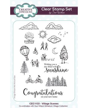 Creative Expressions Sue Wilson Clear Stamp A6 Village Scenes (CEC1133) Creative Expressions Sue Wilson Clear Stamp A6 Village Scenes (CEC1133)