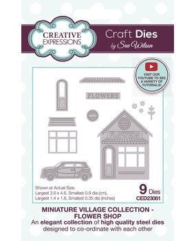 Creative Expressions Sue Wilson Craft Die Miniature Village Flower Shop (CED23081) Creative Expressions Sue Wilson Craft Die Miniature Village Flower Shop (CED23081)