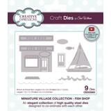 Creative Expressions Sue Wilson Craft Die Miniature Village Fish Shop (CED23083)