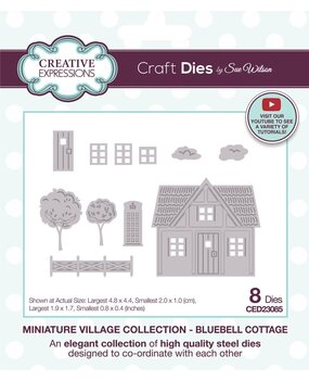 Creative Expressions Sue Wilson Craft Die Miniature Village Bluebell Cottage (CED23085) Creative Expressions Sue Wilson Craft Die Miniature Village Bluebell Cottage (CED23085)