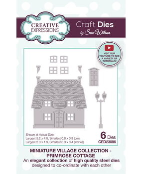 Creative Expressions Sue Wilson Craft Die Miniature Village Primrose Cottage (CED23086) Creative Expressions Sue Wilson Craft Die Miniature Village Primrose Cottage (CED23086)