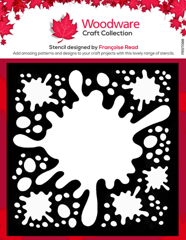 Woodware Splat 6x6 Inch Stencils (2pcs) (FRST088) Woodware Splat 6x6 Inch Stencils (2pcs) (FRST088)