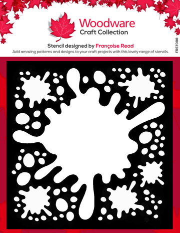 Woodware Splat 6x6 Inch Stencils (2pcs) (FRST088) Woodware Splat 6x6 Inch Stencils (2pcs) (FRST088)