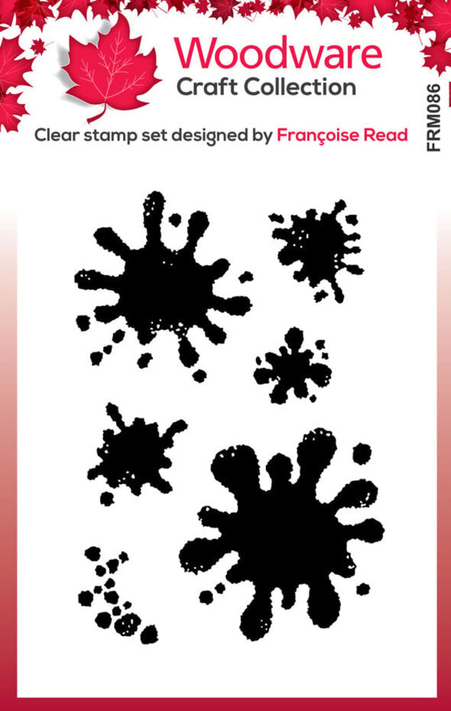 Woodware Paint Blots Clear Stamps (FRM086)