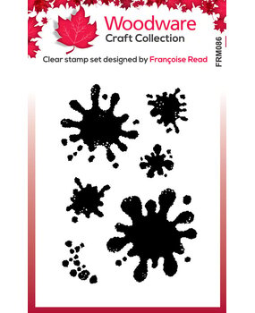 Woodware Paint Blots Clear Stamps (FRM086)