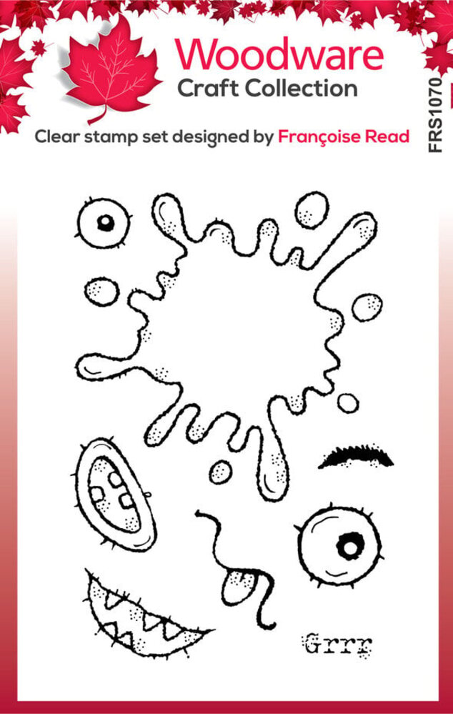 Woodware Blot Monster Clear Stamps (FRS1070) Woodware Blot Monster Clear Stamps (FRS1070)