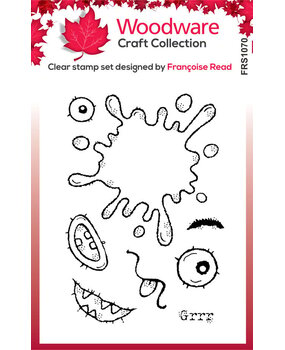 Woodware Blot Monster Clear Stamps (FRS1070) Woodware Blot Monster Clear Stamps (FRS1070)