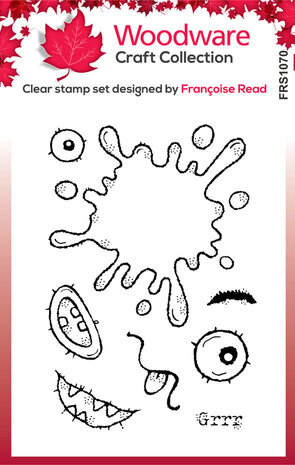 Woodware Blot Monster Clear Stamps (FRS1070) Woodware Blot Monster Clear Stamps (FRS1070)