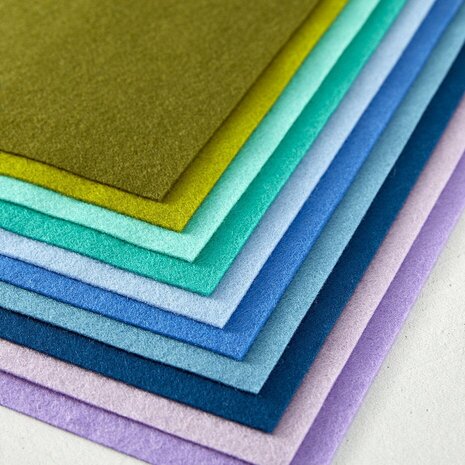Spellbinders Merino Wool Felt Sheets Cool Collection (FS-003) Spellbinders Merino Wool Felt Sheets Cool Collection (FS-003)