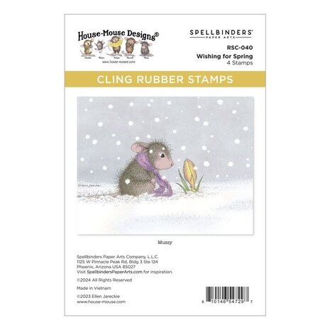 Spellbinders House-Mouse Designs Wishing for Spring Cling Rubber Stamp (RSC-040) Spellbinders House-Mouse Designs Wishing for Spring Cling Rubber Stamp (RSC-040)