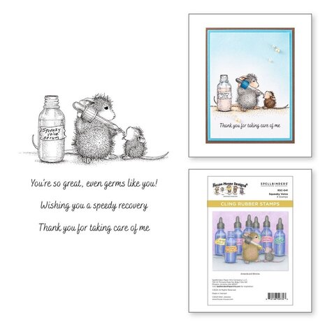 Spellbinders House-Mouse Designs Squeaky Voice Cling Rubber Stamp (RSC-041) Spellbinders House-Mouse Designs Squeaky Voice Cling Rubber Stamp (RSC-041)