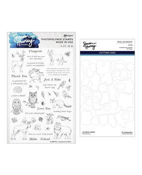 Spellbinders Woodland Wildlife Stamp and Die Bundle (BD-0915) Spellbinders Woodland Wildlife Stamp and Die Bundle (BD-0915)