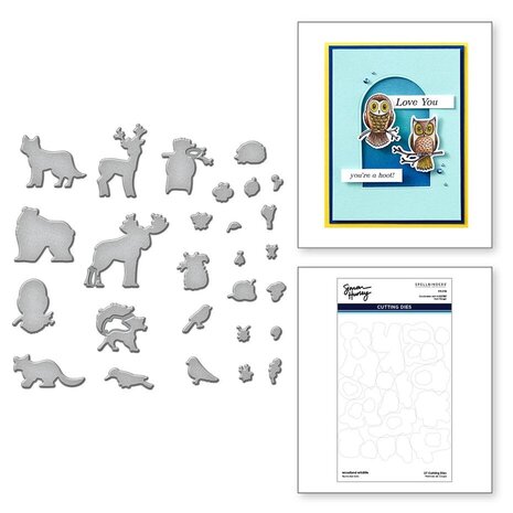 Spellbinders Woodland Wildlife Stamp and Die Bundle (BD-0915) Spellbinders Woodland Wildlife Stamp and Die Bundle (BD-0915)