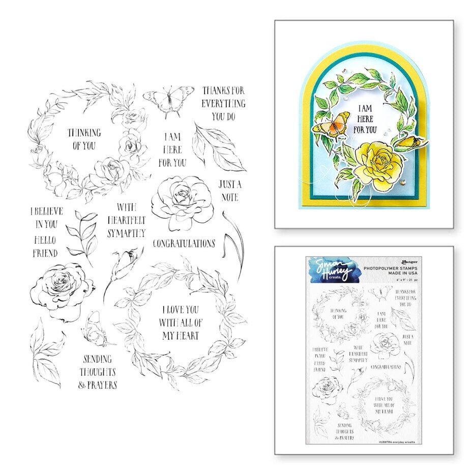 Spellbinders Everyday Wreaths Stamp and Die Bundle (BD-0916) - Paperpads.nl