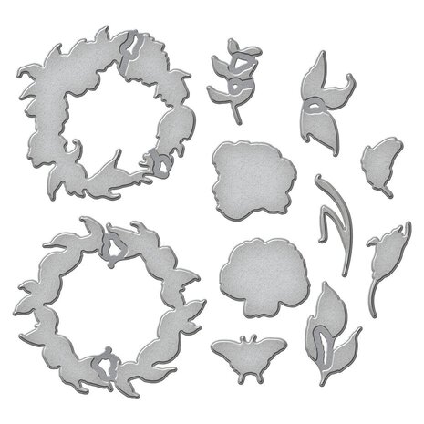Spellbinders Everyday Wreaths Stamp and Die Bundle (BD-0916) Spellbinders Everyday Wreaths Stamp and Die Bundle (BD-0916)