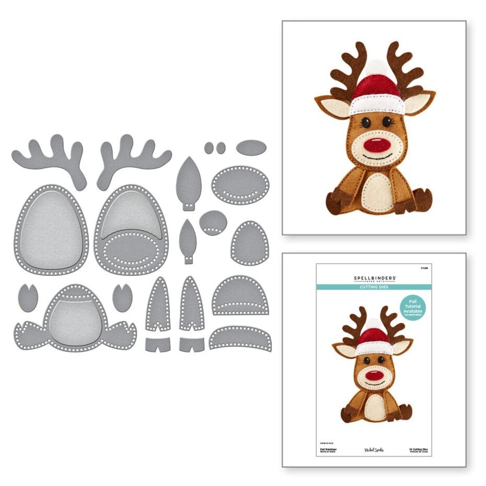 Spellbinders Felt Stitch & Create Felt Reindeer Dies (S7-259)